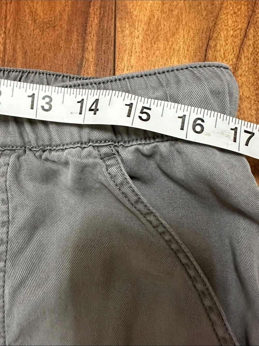 Nicole Miller Gray Drawstring Pants large
